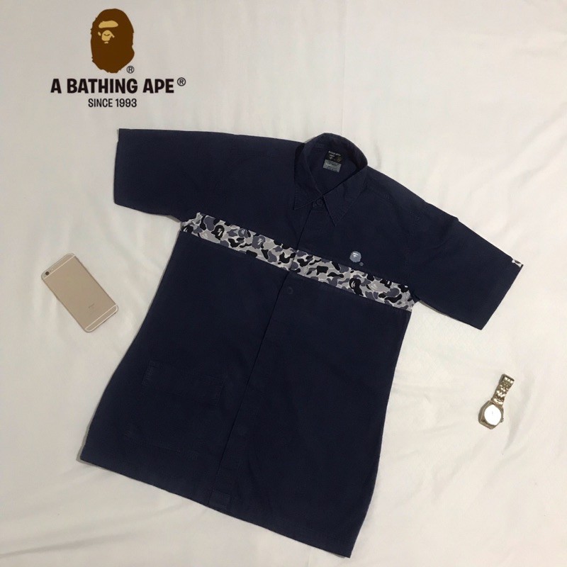 Kemeja Bape Second Original