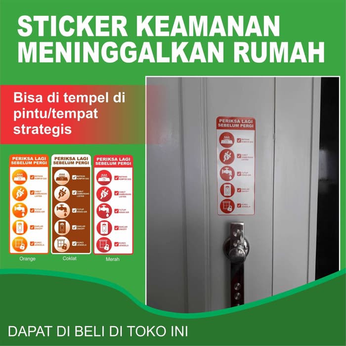 

STICKER KEAMANAN MENINGGALKAN RUMAH