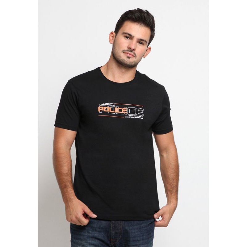 Kaos Lengan Pendek Police Denim Size XL