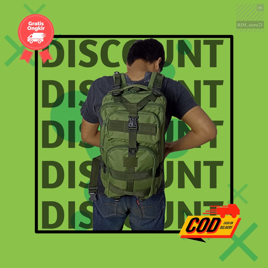 Ransel Tas Ransel Punggung Tactical Army Pria Mini 25L Up To 30L Model Lebanon 3P Tas Army