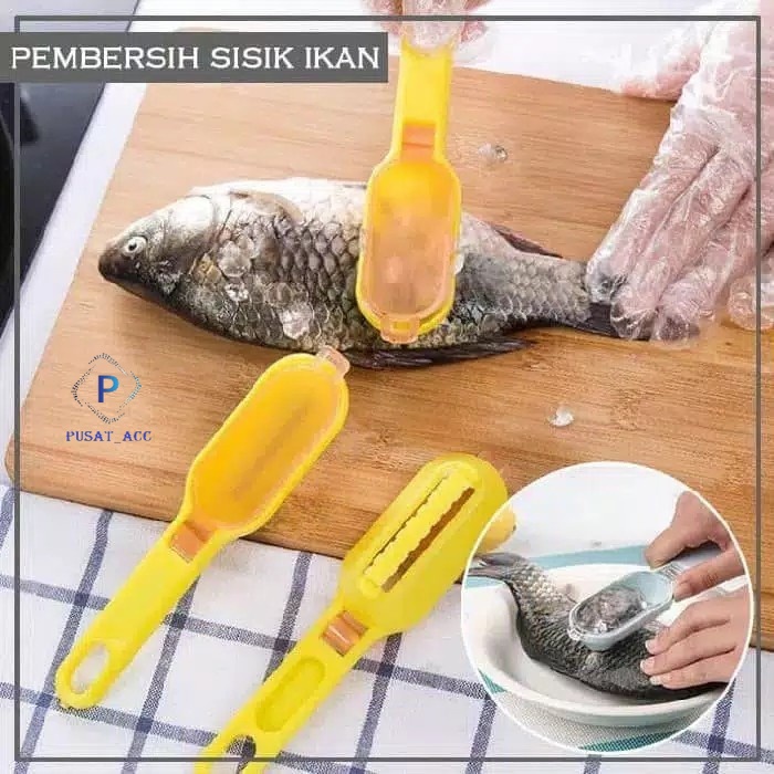 PZ20 - Alat Pengupas Kerokan Sisik Ikan Praktis Instan Tanpa Repot