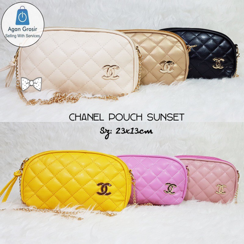 CHNL POUCH SUNSET/ TAS / TAS WANITA / TAS LOKAL / TAS MURAH / TAS CEWEK / TAS BRANDED