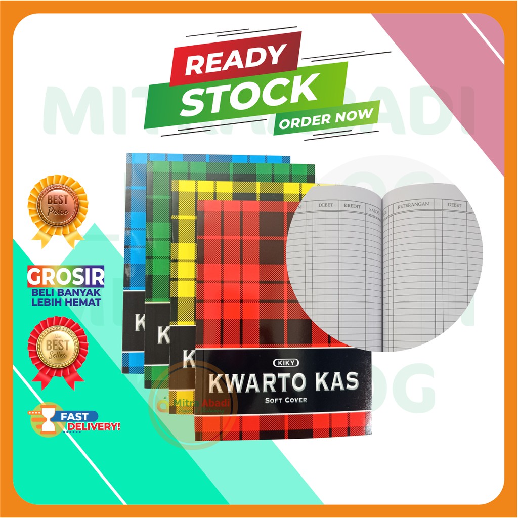 

BUKU KAS 3 KOLOM AKUNTANSI DEBIT KREDIT KWARTO 80 SC KIKY