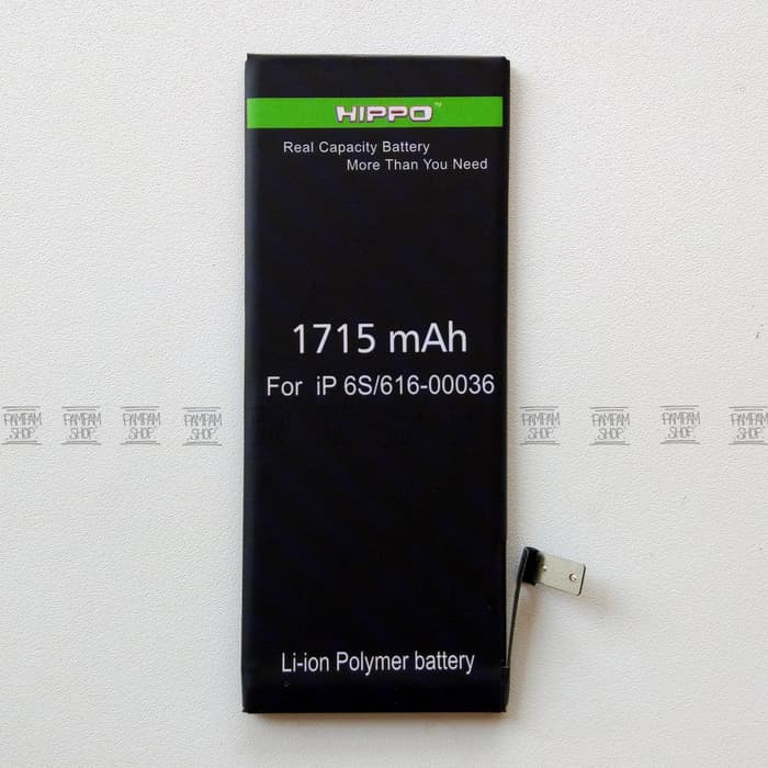 BARU  Baterai Hippo Double Power Original Apple Iphone 6S Batrai Batre Ori