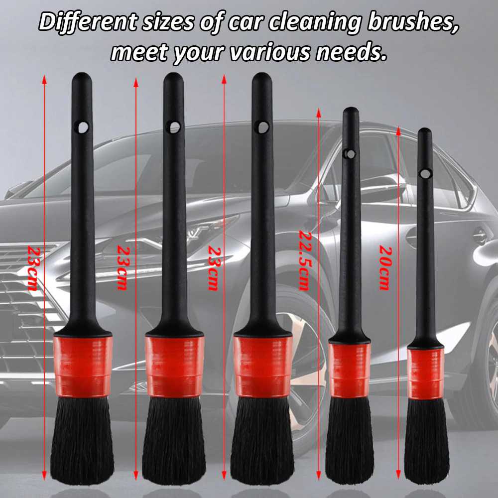 ARS - VODOOL Sikat Pembersih Interior Mobil Duster Brush 5 PCS - Q129