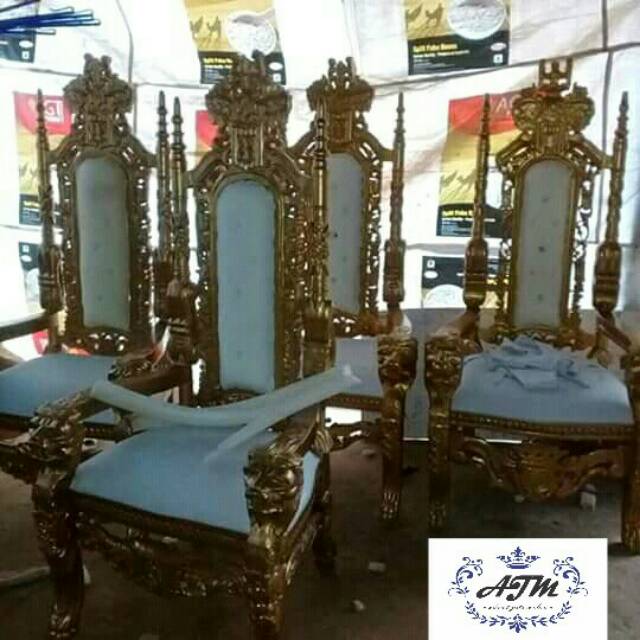 jual kursi Pelaminan, kursi raja, kursi pelamin jati.