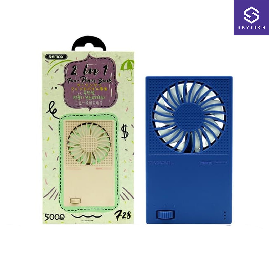 POWERBANK 2in1 With Fan Blue / F28BL