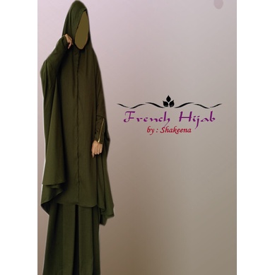 french hijab zipper premium quality