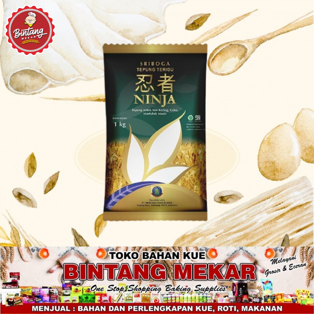 

Tepung Terigu Sriboga Ninja 1Kg