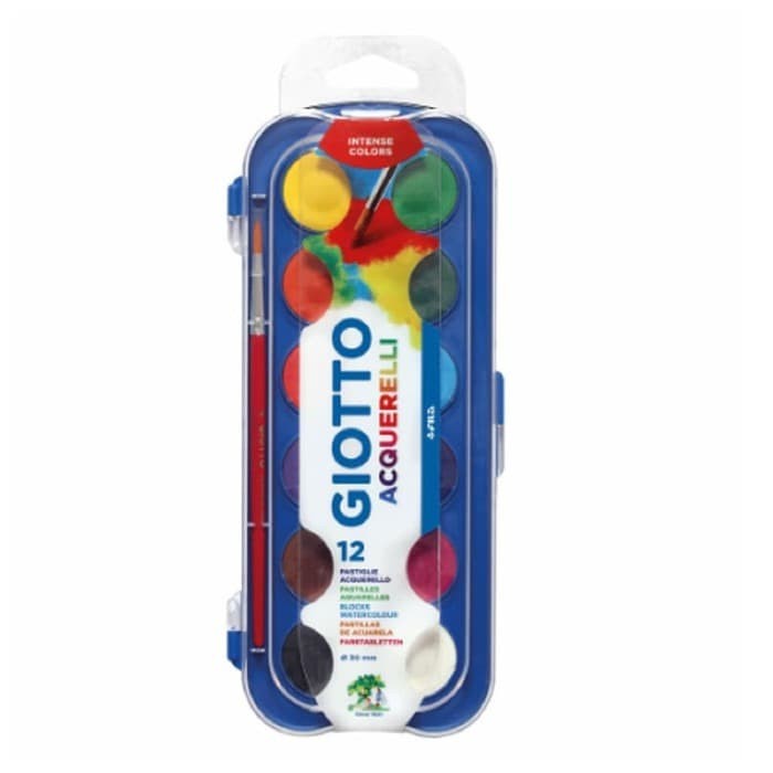 

Giotto Watercolor Blocks 30mm 12 Colours #351200