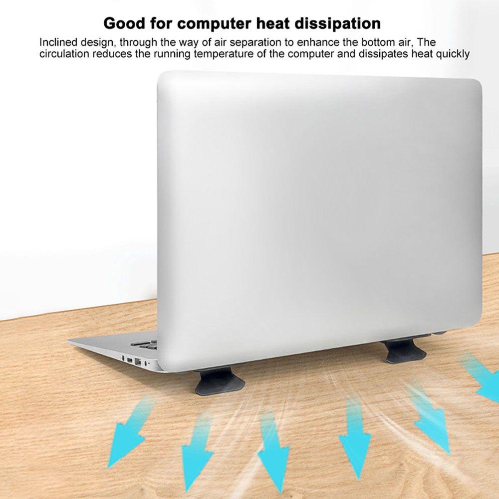 Augustina Stand Laptop Portable Universal Cooling Stand Non-slip Desktop Support Aksesoris Notebook Aksesoris Heightening Pad