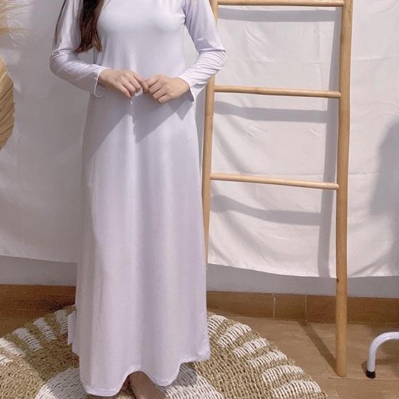 INNER DRESS/MANSET GAMIS LENGAN PANJANG/INNER DRESS LENGAN PANJANG/BAHAN JERSEY PREMIUM/DALAMAN GAMI