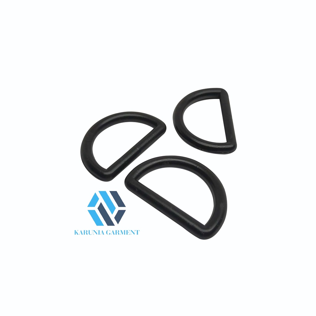 RING D TAS 2.5 CM PENGAIT CANTELAN TALI WEBBING TAS BAHAN PLASTIK PER 120 PCS
