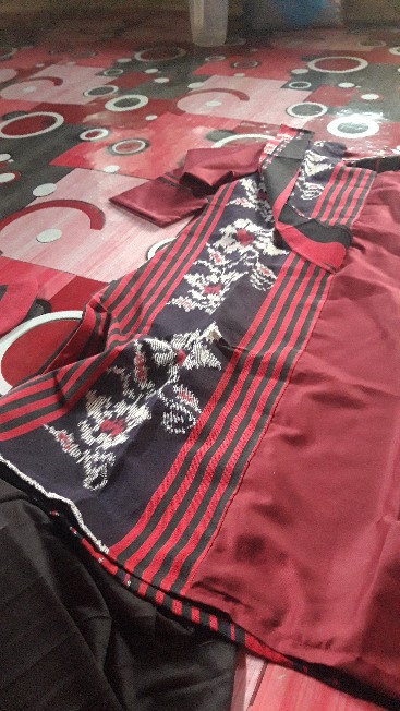 Shanaya Batik Tunik Tenun Kombinasi Toyobo Premium Mirea Size S M L Xl Xxl