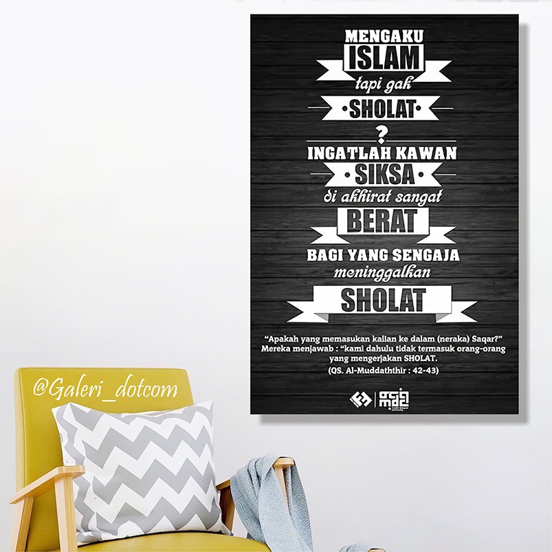 Galeri Hiasan Dinding Kayu Dekorasi Rumah Wall Decor Poster - P027