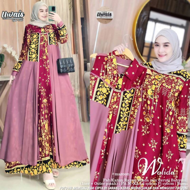 WALIDA DRES ORIGINAL PRODUK by UWAIS || ORIGINAL BERLABEL UWAIS || UWAIS BESTSELLER