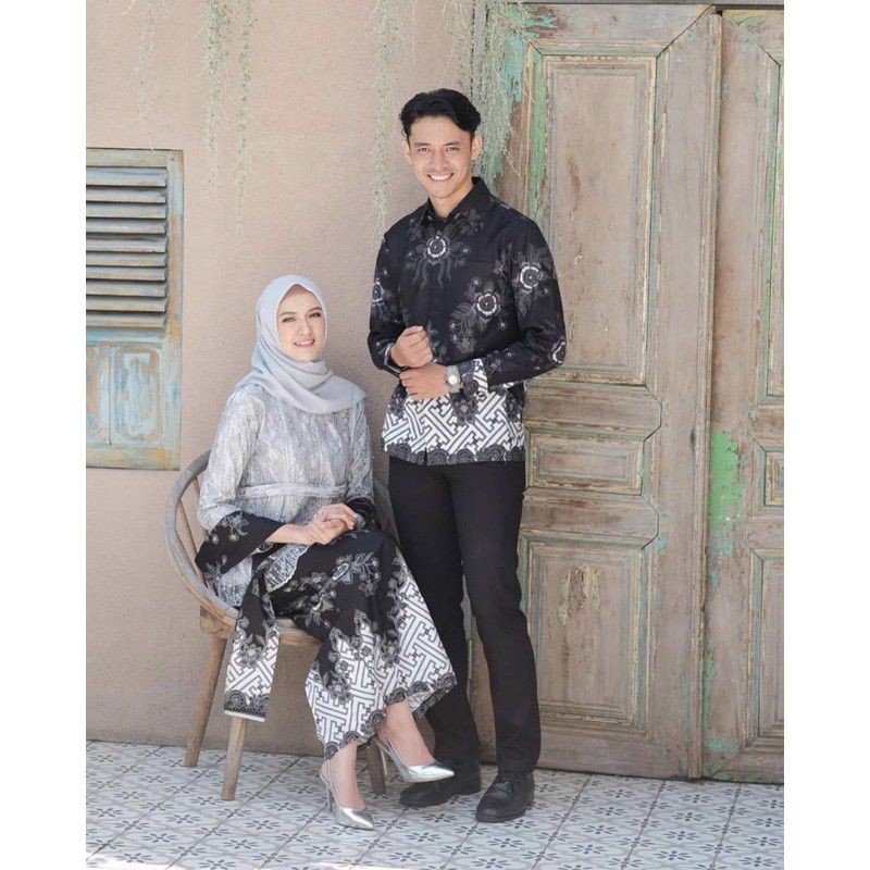 Maura Couple - Sania Ruffle Batik Couple ori Ndoro jowi DNT Garansi Termurah Shopee -coupl bellagrey