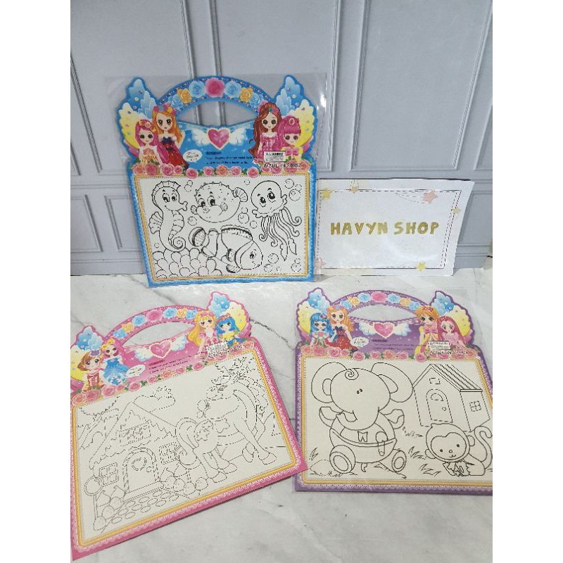 sticker gambar karakter/sticker anak/sticker girl/STIKER KOTAK KECIL-4