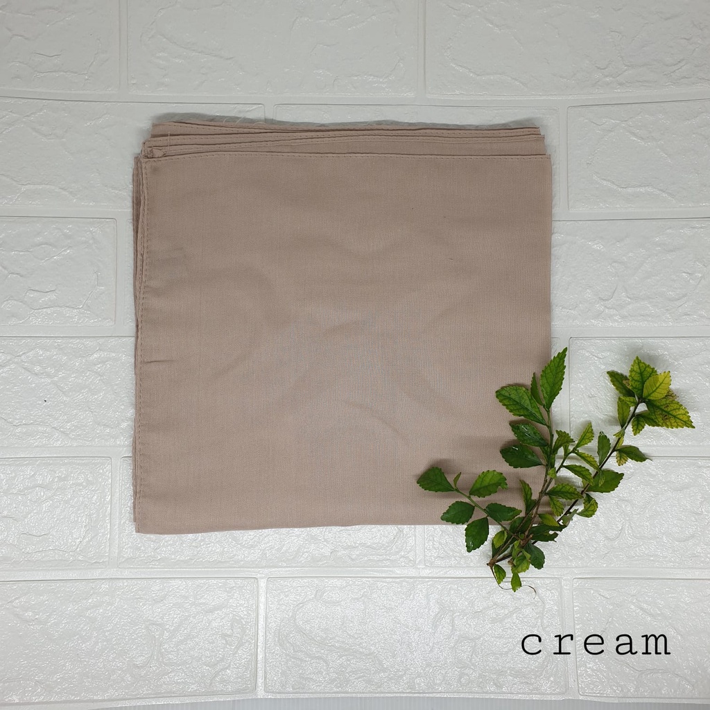 Hijab segi empat paris premium paris amour-Cream