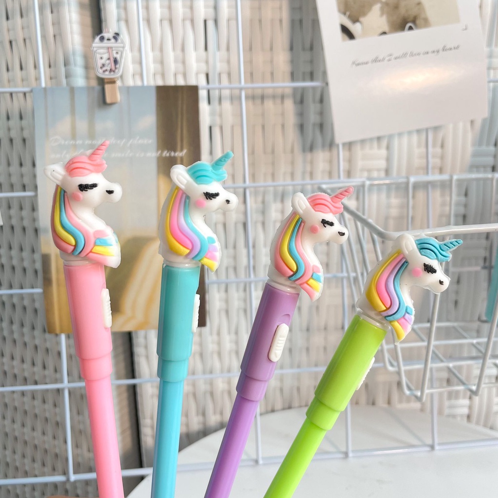 

PULPEN LED UNICORN PENA GLOW PEN GEL TINTA MURAH READY GROSIR COD