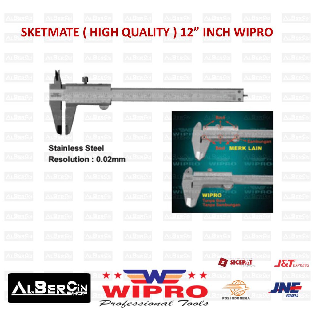 Sigmat / Sketmat / Sketmate / Jangka Sorong Size 12 inch WIPRO