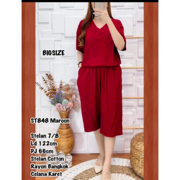 Setelan Fashion Katun Twill