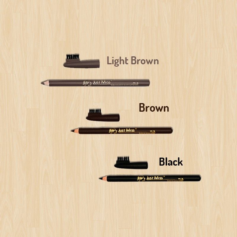 Pensil Alis JustMiss SIKAT pendek / Eyebrow Pencil