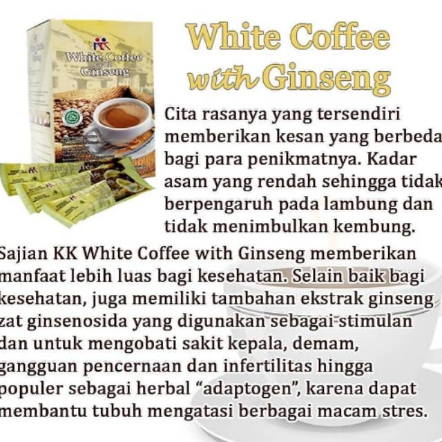 

Kopi Herbal "White Coffee With Ginseng