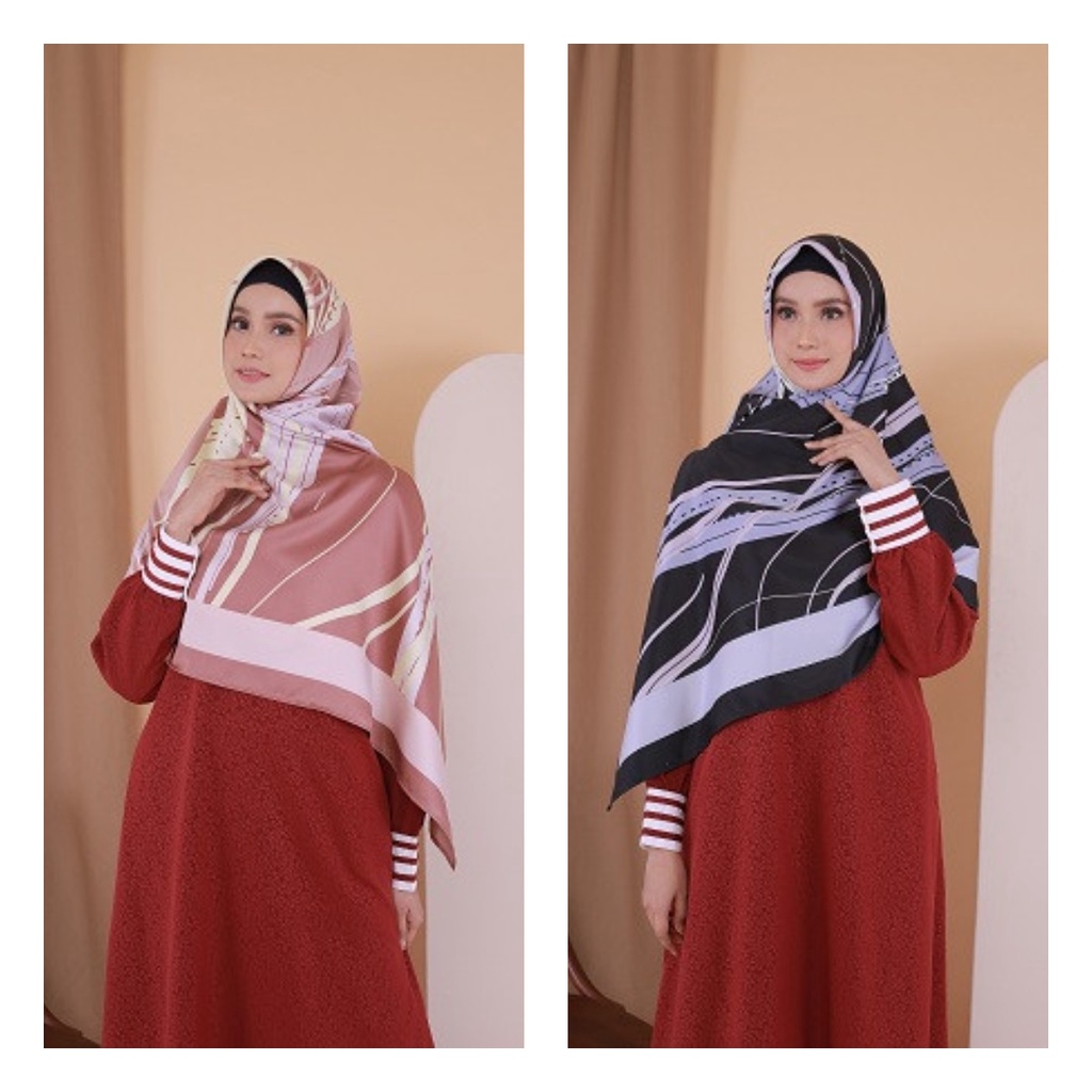SEGIEMPAT ROSELA KLIM ORIGINAL BY NIBRAS HIJAB FASHION MUSLIM WANITA KERUDUNG SEGI EMPAT SYARI PREMI