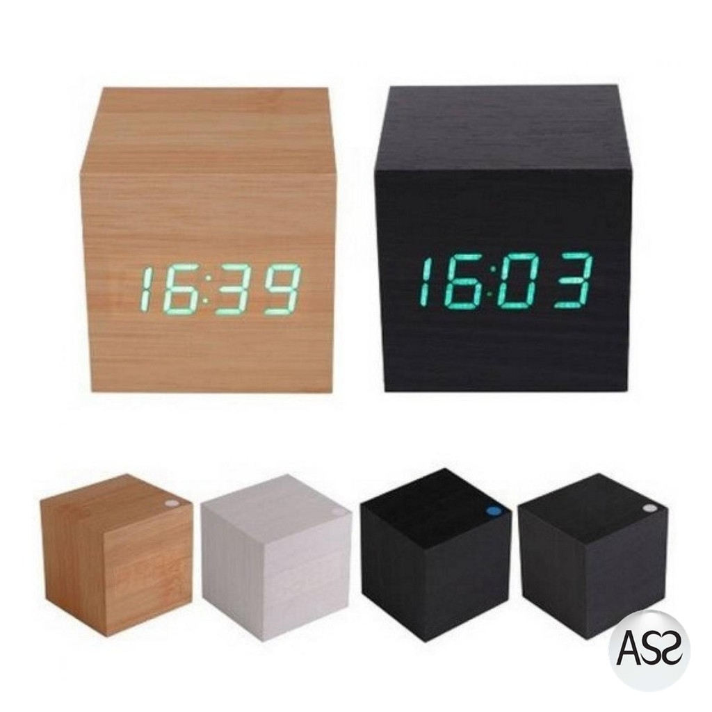 ASS Shop - HOUSEEN Jam Digital LED Kayu - JK-808