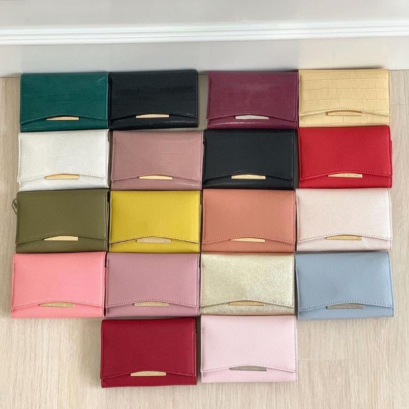 CK Metallic Accent Short Wallet