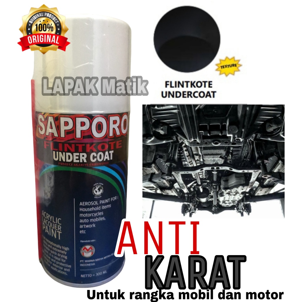 Pilok Sapporo FLINKOTE UNDERCOAT Anti Karat Plingkut Flinkut 300mL