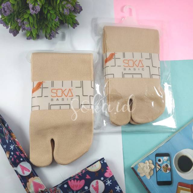 Kaos Kaki SOKA Jempol Pendek - Size S Basic Polos