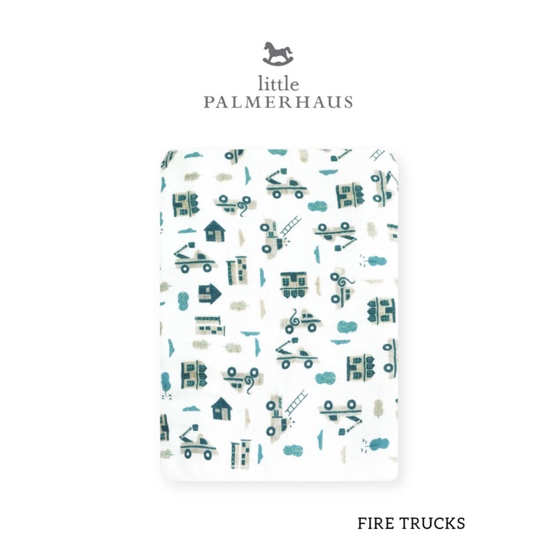 Little Palmerhaus Tottori Premium Baby Towel / Handuk bayi Tottori-Fire Truck