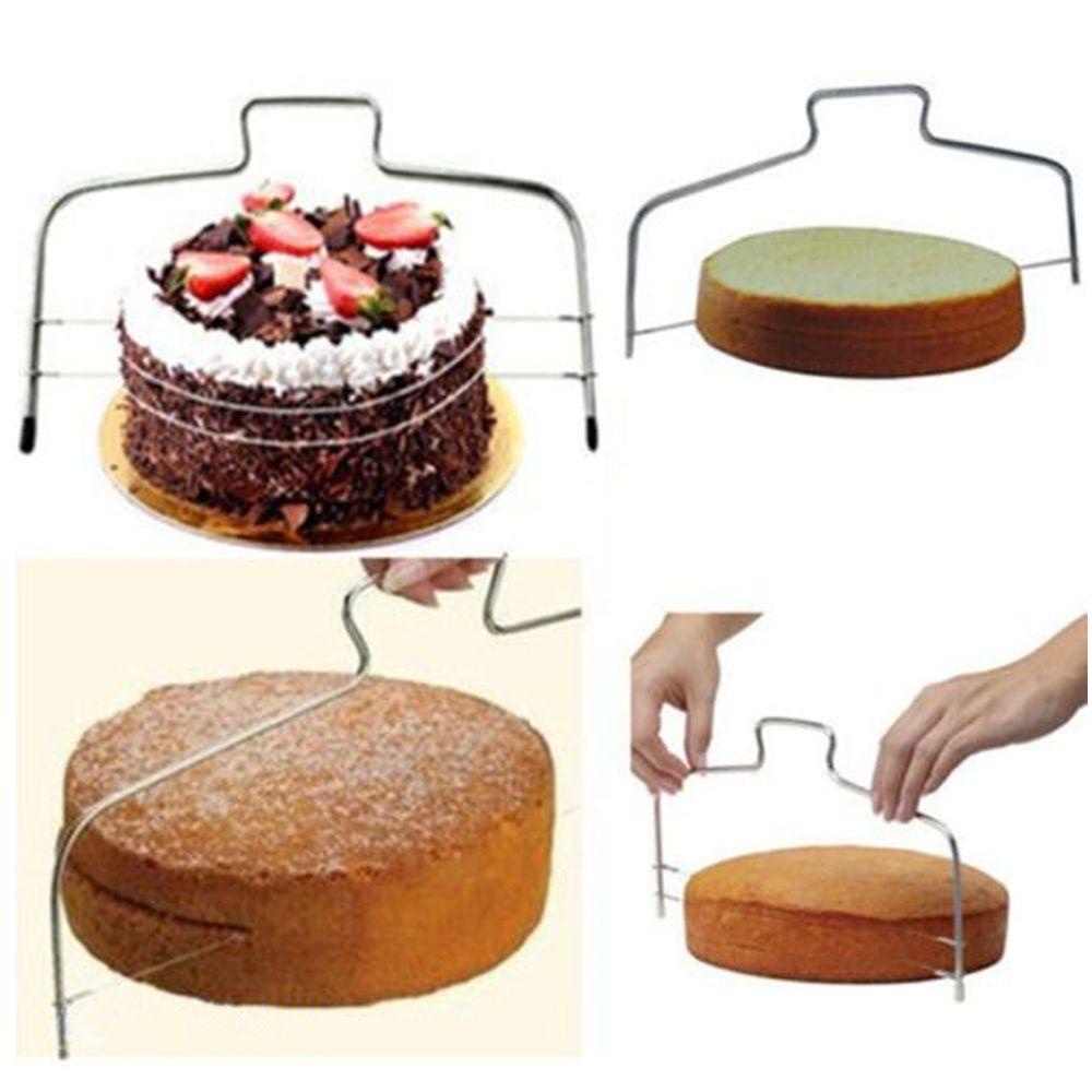 R-FLOWER 2kawat Kue Slicer New Alat Dapur Adjustable Trimmer Leveler