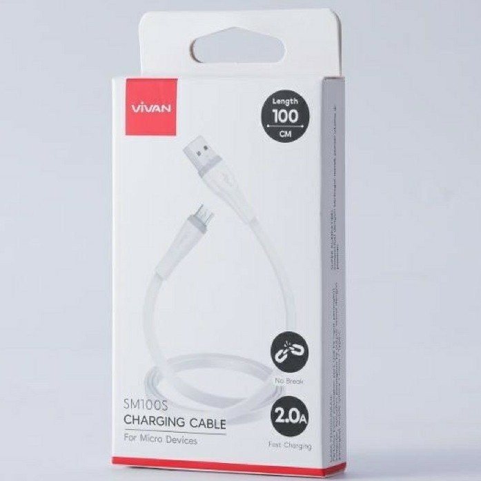 Kabel Data Vivan SM100S Micro USB 100Cm Fast Charging