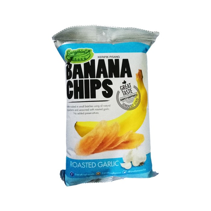 

Everything Banana Chips Roasted Garlic 80Gr