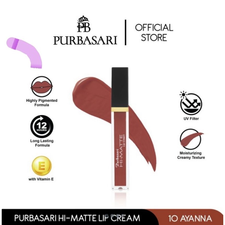 Purbasari Lipstick Color Matte, lip cream, lip tint ready