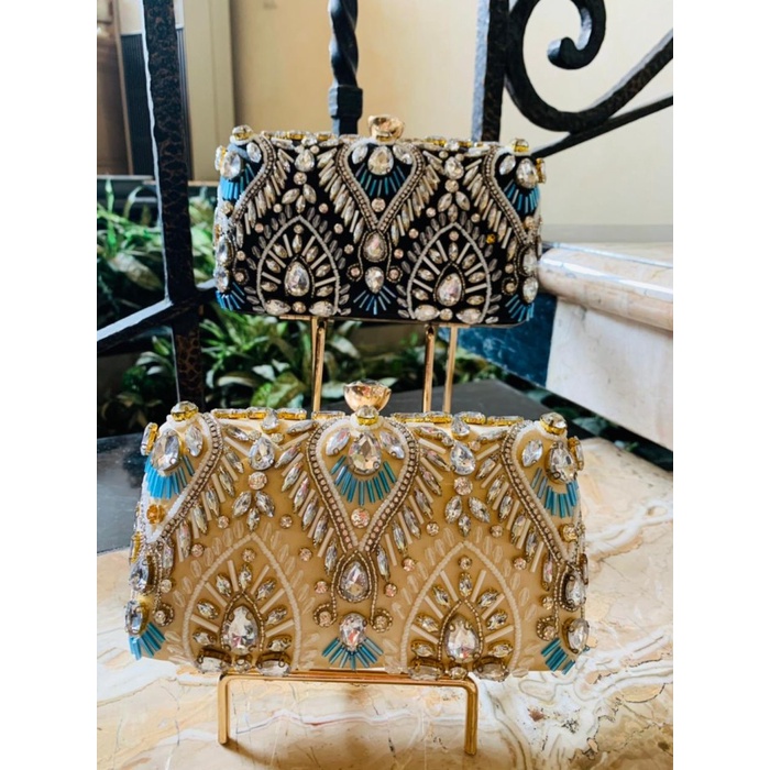 Tas Pesta / Clutch Pesta / Mewah Cantik Elegan 3566 - Hitam