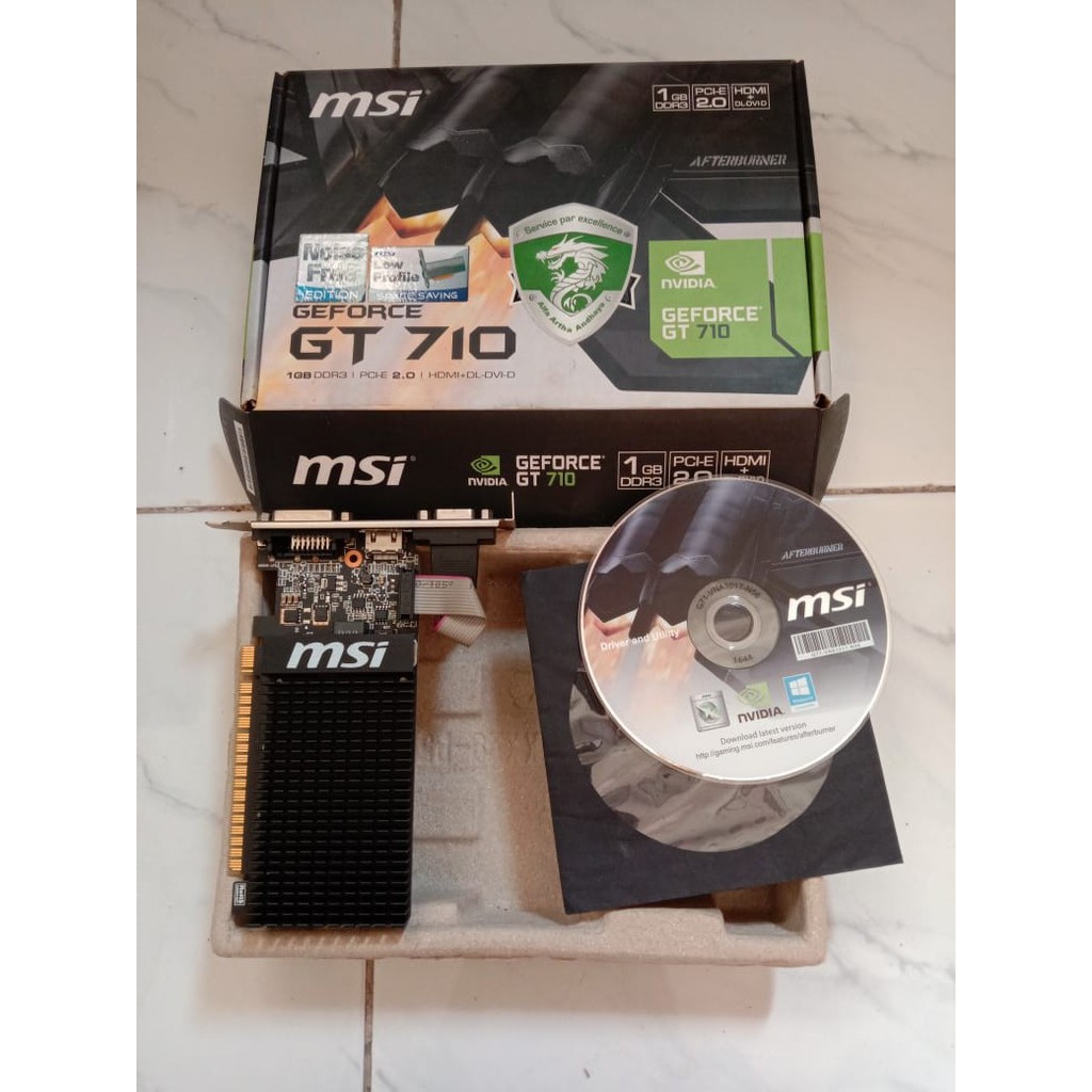 MSI Vga NVIDIA Geforce GT710 1Gb Ddr3