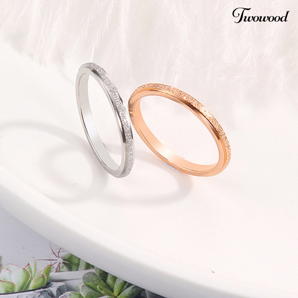 Cincin Bahan Titanium Steel Untuk Pria Dan Wanita