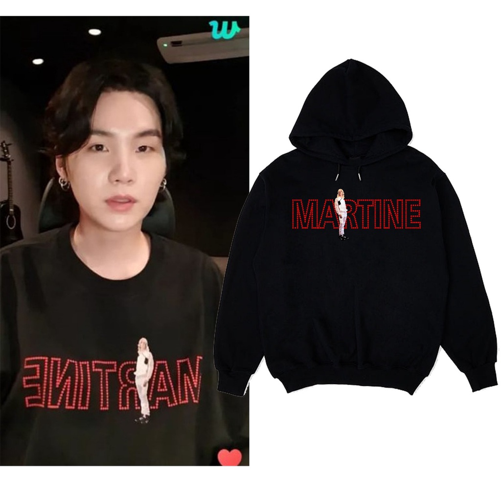 Hoodie BangtanSuga martine depan