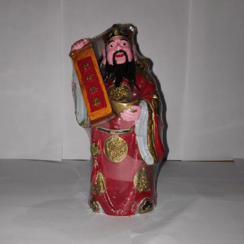 Patung pajangan dewa rejeki (dewa cai shen)