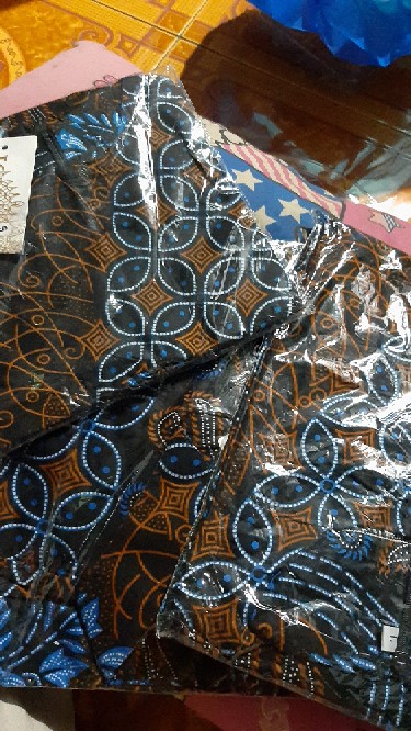 Kemeja Batik Anak Seno Biru Liris Kawung Kemeja Hem Kids Fashion