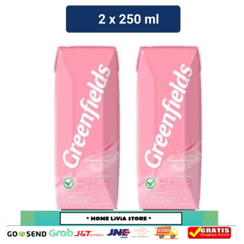 

Greenfields Susu UHT Strawberry Milk 2 x 250 ml