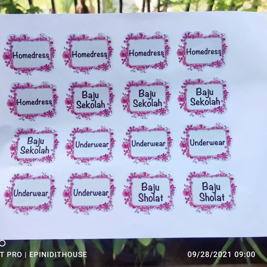 DV265 Stiker Label Toples Label Bumbu Dapur Penanda Langsung Tempel Anti Air Motif Bunga Hello Kitty