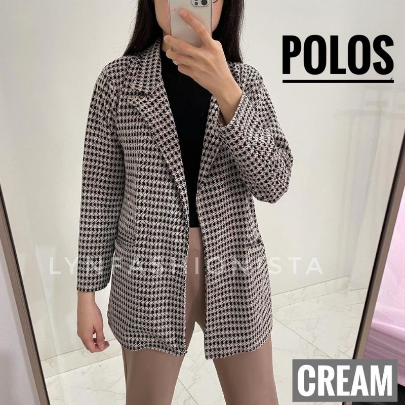 BLAZER WANITA KOREA/BLAZER KERJA OFFICE/BLAZER MOTIF HONSUT/OUTER JUMBO WANITA/SONYA