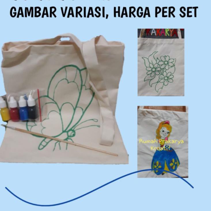 

Best Produk DZJU7 Tas Kanvas lukis paket cat & kuas, pola 51 Ready