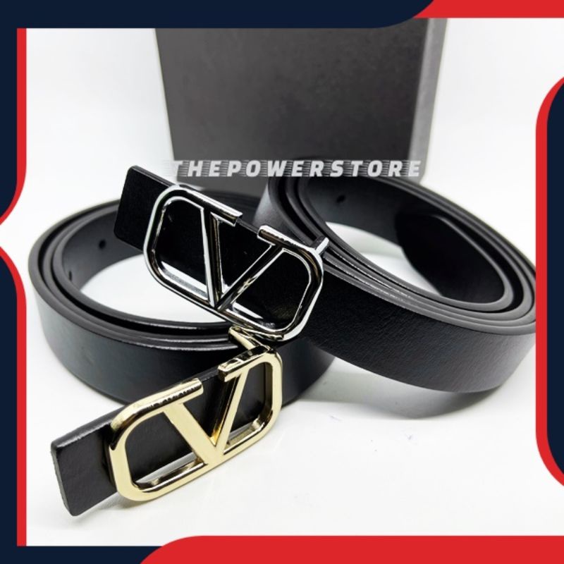 IKAT PINGGANG WANITA VALENTINO 2.5CM BELT PEREMPUAN LOGO V