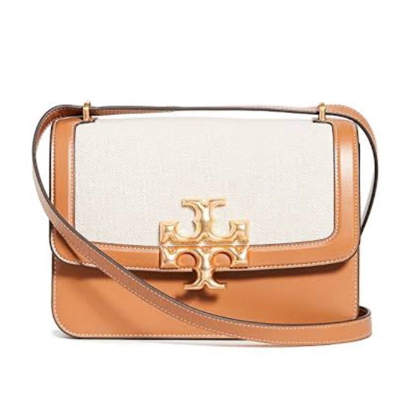 Tory Burch Eleanor Small Shoulder Bag 25  - Brown Canvas